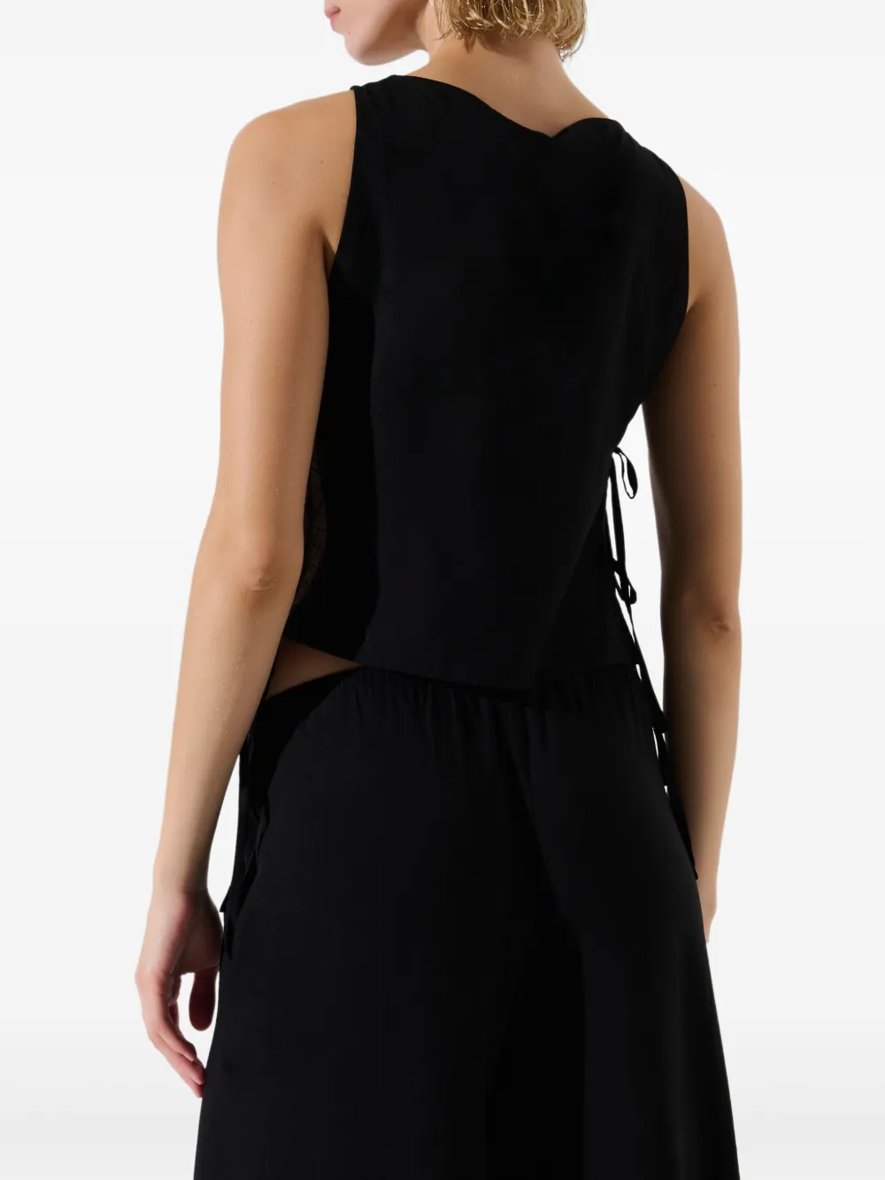Karl Lagerfeld Top met logo Zwart