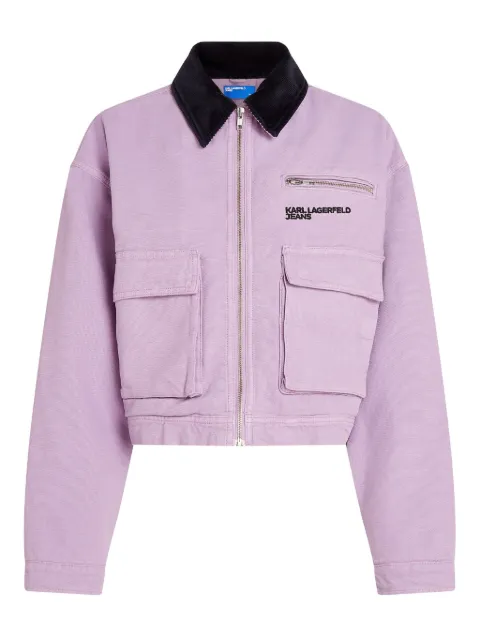 Karl Lagerfeld Jeans chamarra cargo estilo worker