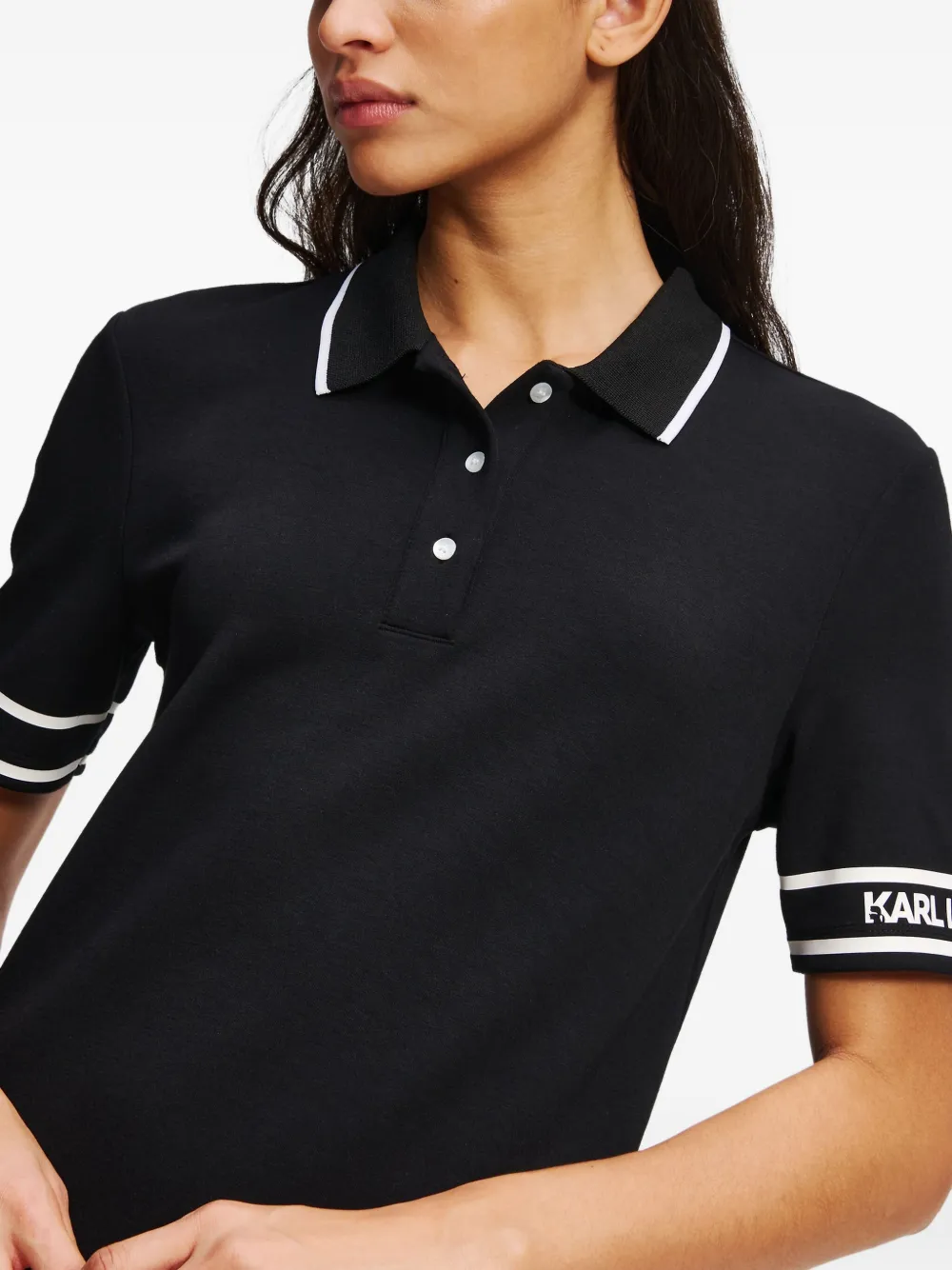 Karl Lagerfeld Mini-jurk met logoprint Zwart