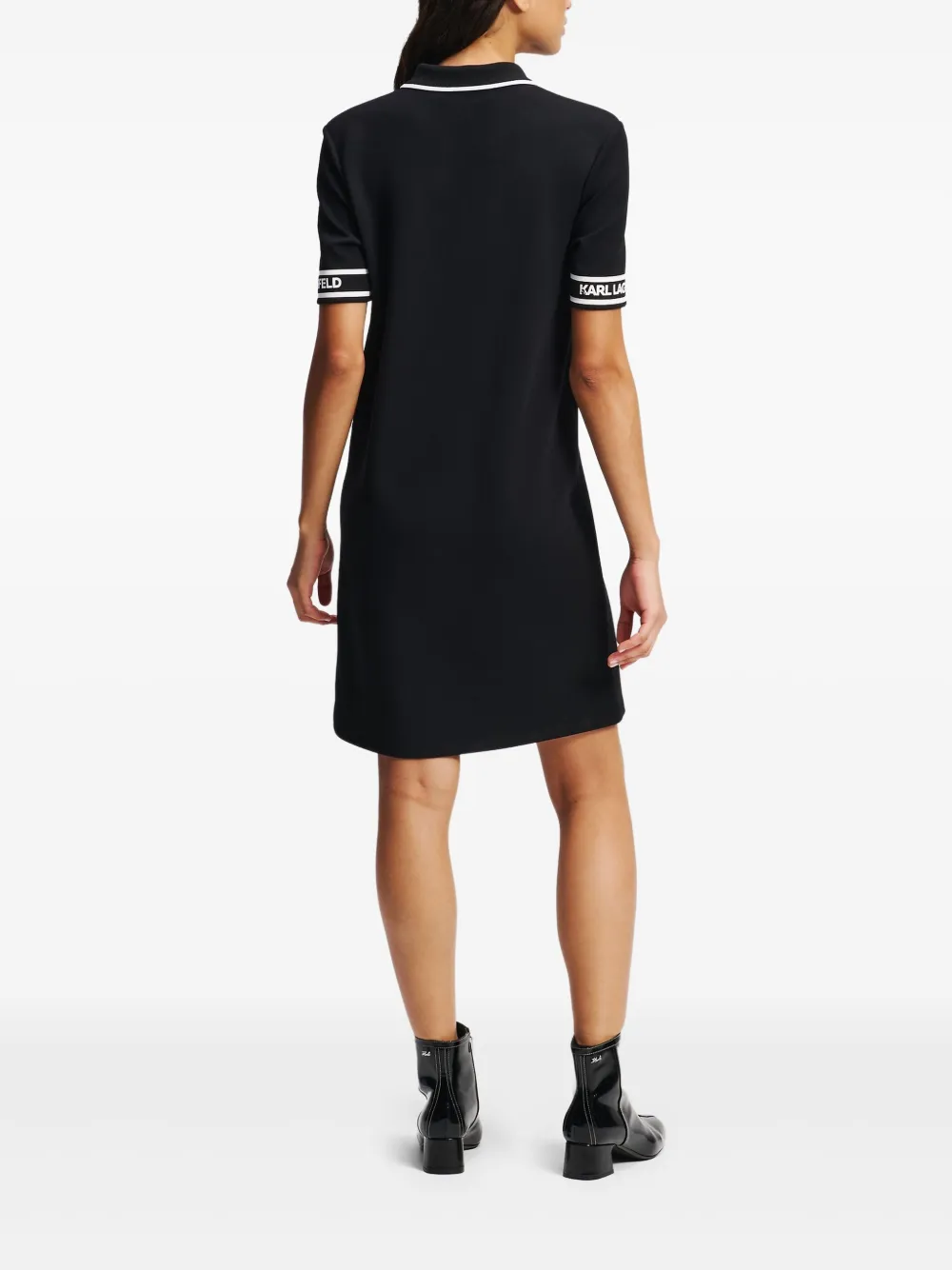 Karl Lagerfeld Mini-jurk met logoprint Zwart