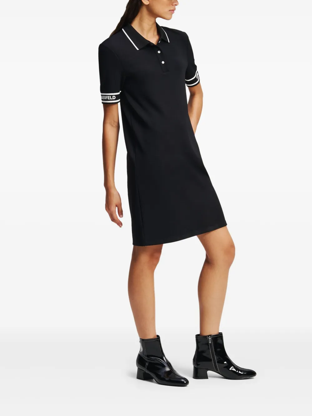 Karl Lagerfeld Mini-jurk met logoprint Zwart