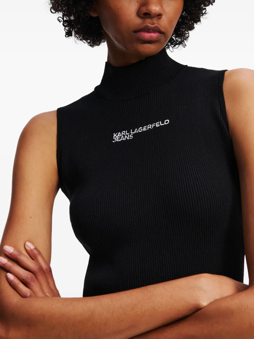 Karl Lagerfeld Jeans Mini-jurk met logoprint Zwart