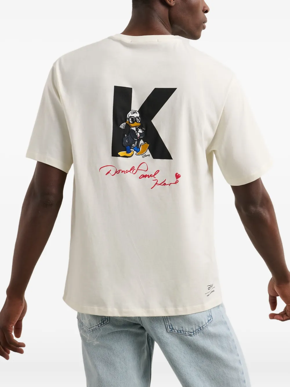 Karl Lagerfeld x Disney T-shirt van biologisch katoen Wit
