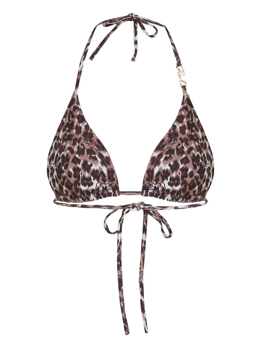 Karl Lagerfeld top de bikini K/Essential | marrón | Image 1
