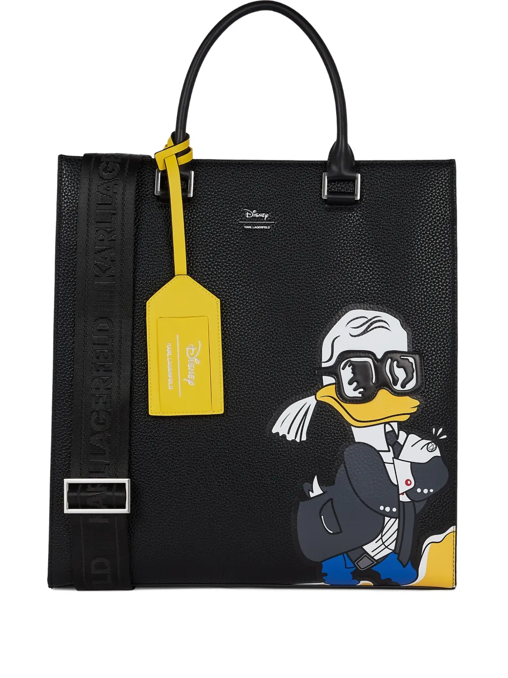 Karl Lagerfeld x Disney グラフィック ハンドバッグ - ブラック Karl Lagerfeld x Disney グラフィック ハンドバッグ - ブラック
