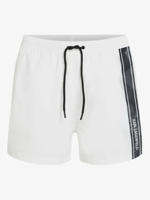 Karl Lagerfeld shorts de playa con rayas laterales