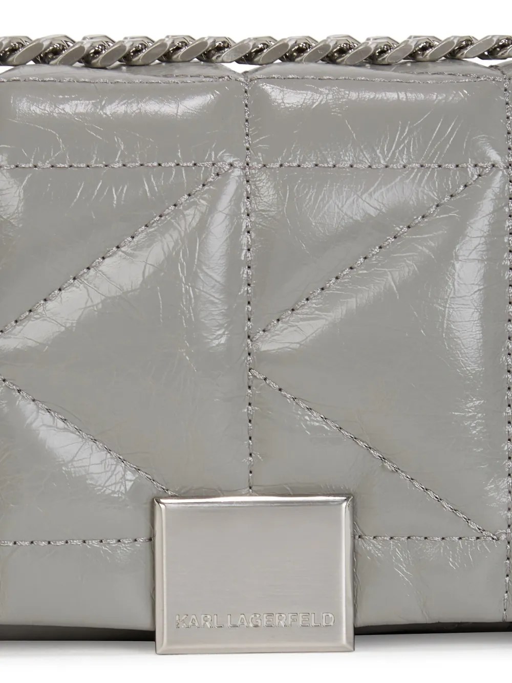 Karl Lagerfeld K Kuilt kleine crossbodytas Grijs
