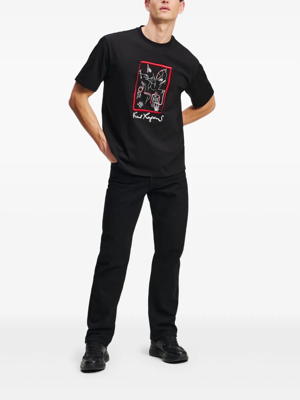 Karl Lagerfeld Karl Series T-shirt - Zwart