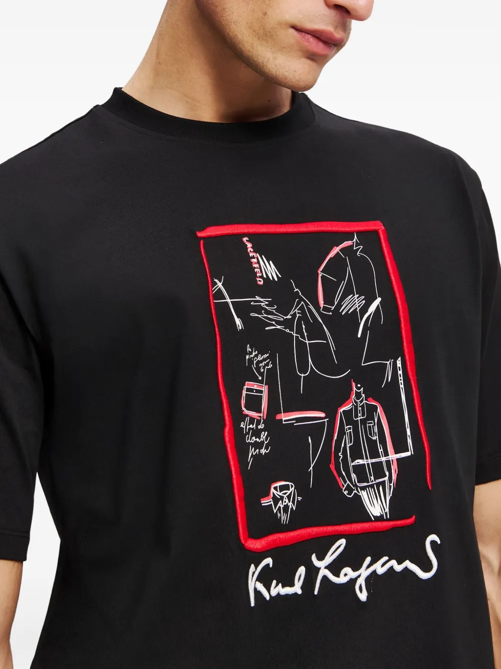 Karl Lagerfeld Karl Series T-shirt Zwart