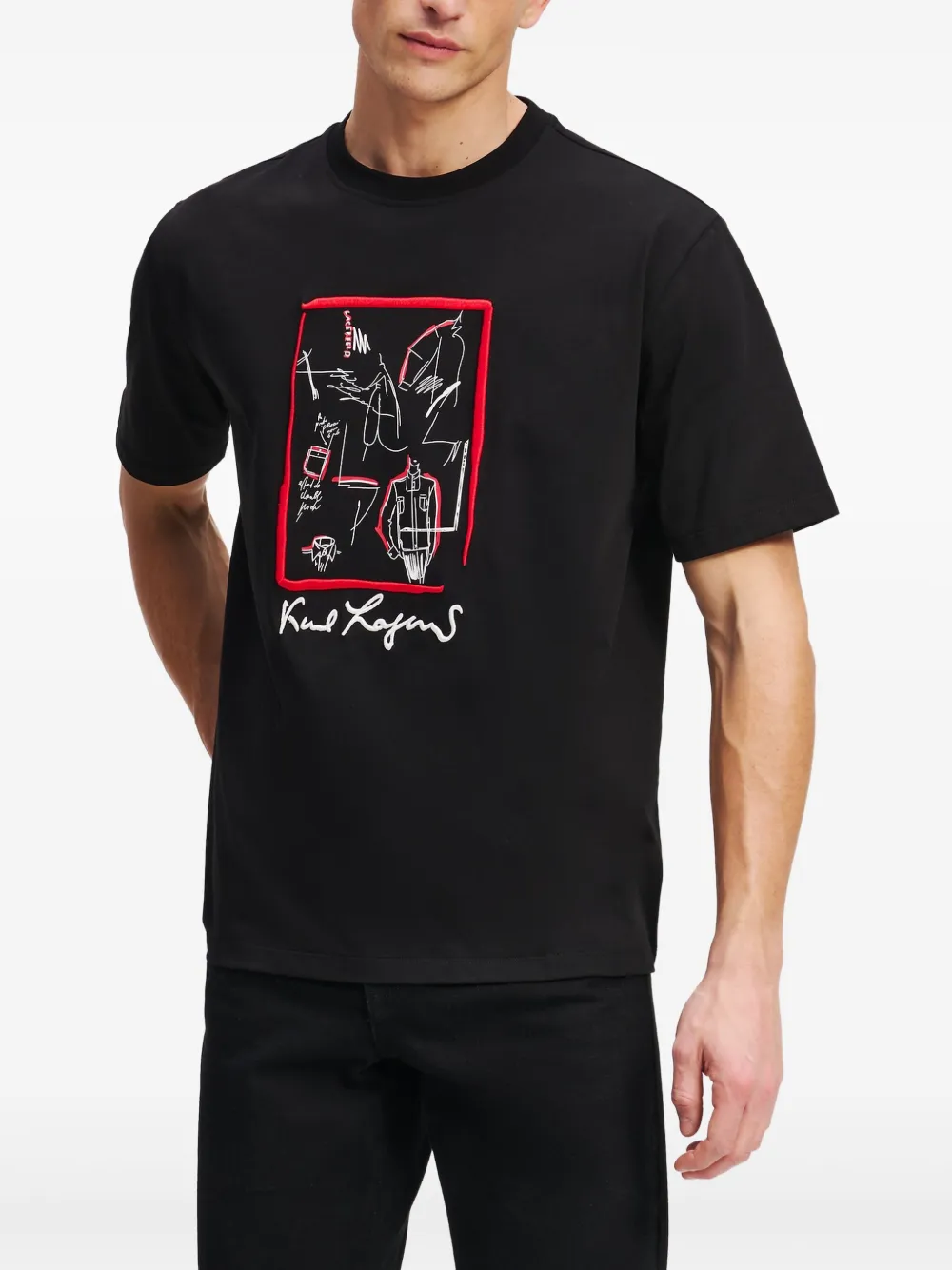 Karl Lagerfeld Karl Series T-shirt Zwart