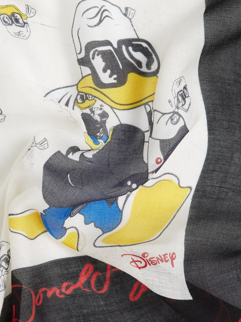 Karl Lagerfeld x Disney sjaal met grafische print Wit