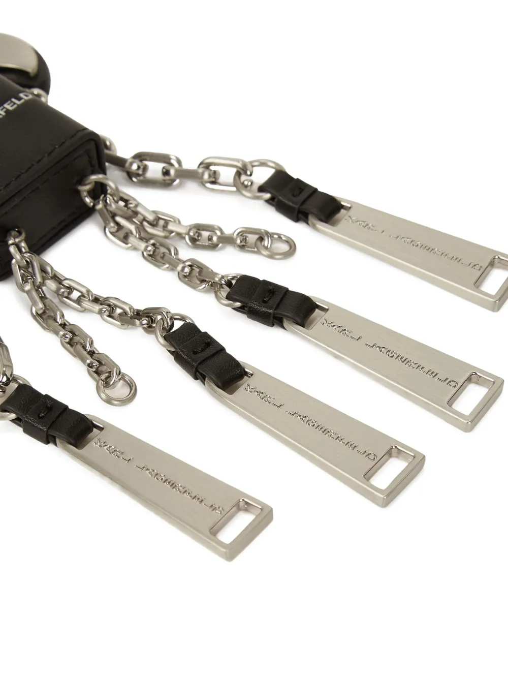 Karl Lagerfeld Ikon Keychain In Black