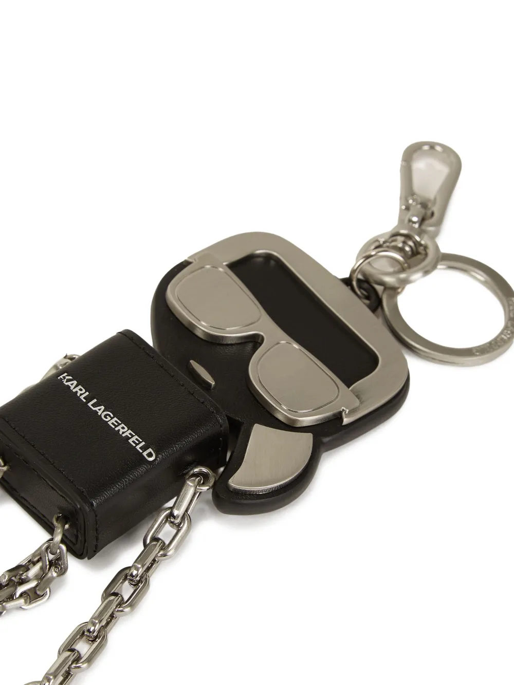 Karl Lagerfeld Ikon Keychain In Black