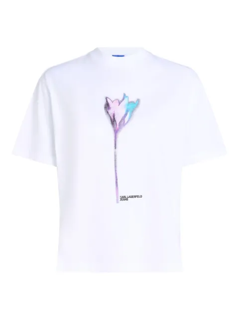 Karl Lagerfeld Jeans T-shirt met bloemenprint