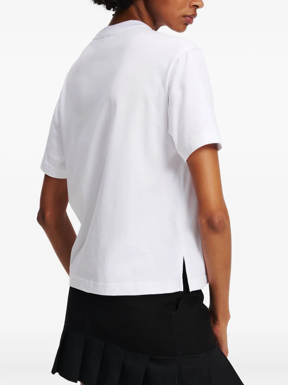 Karl Lagerfeld Jeans T-shirt met bloemenprint Wit