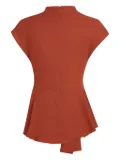 Karl Lagerfeld asymmetrical draped top - Orange