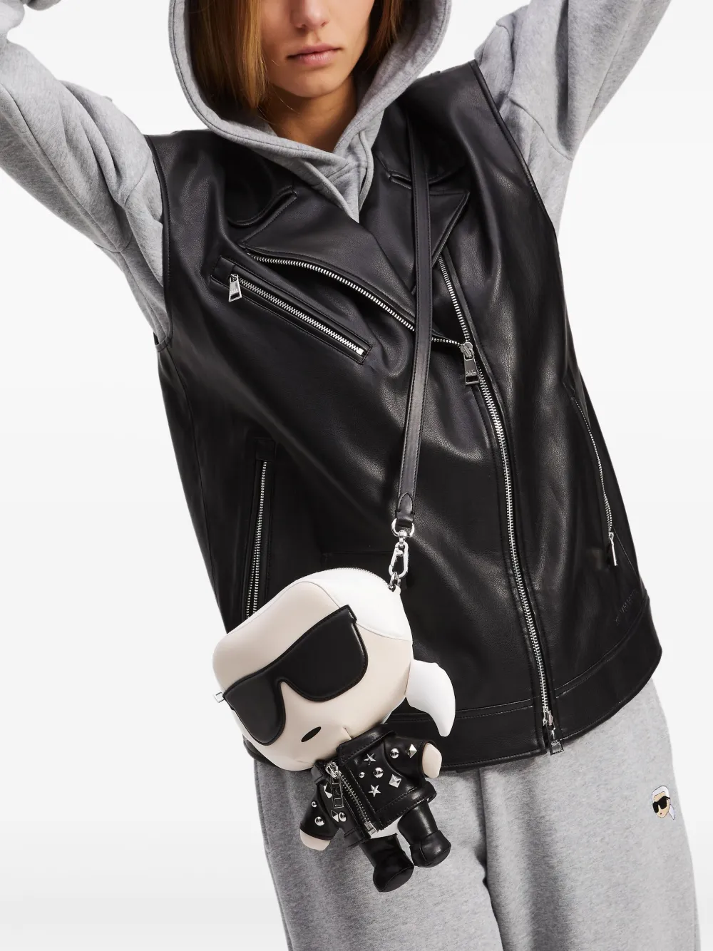 Karl Lagerfeld Ikon crossbodytas Wit