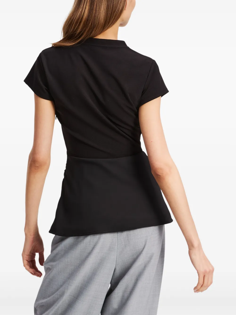 Karl Lagerfeld Top met V-hals Zwart