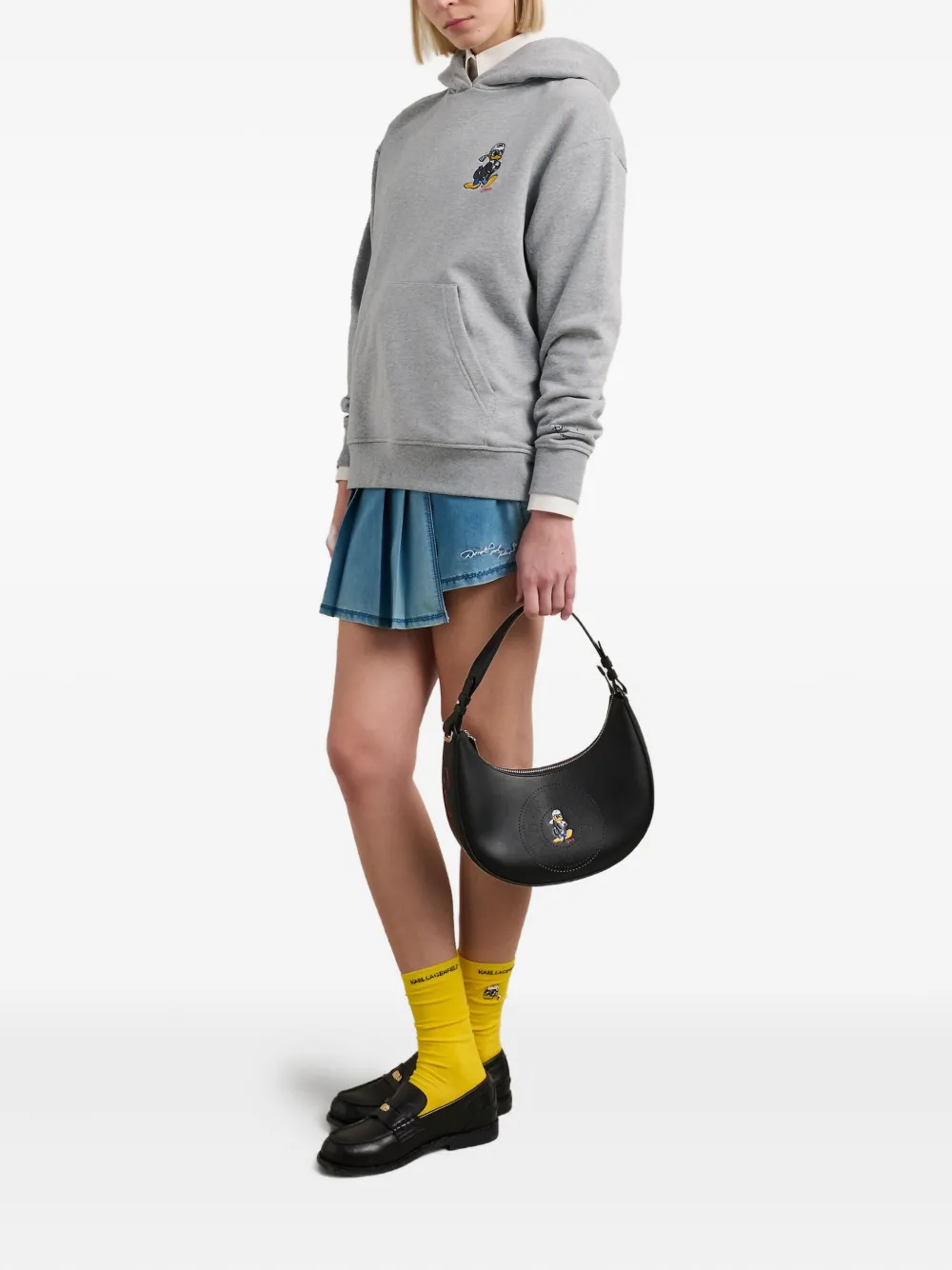 Karl Lagerfeld x Disney cotton-blend hoodie - Grijs