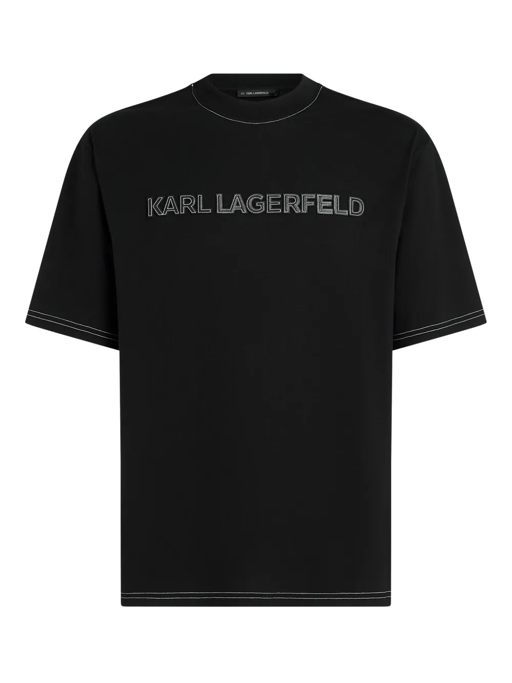 Karl Lagerfeld playera con costuras en contraste | negro | Image 1