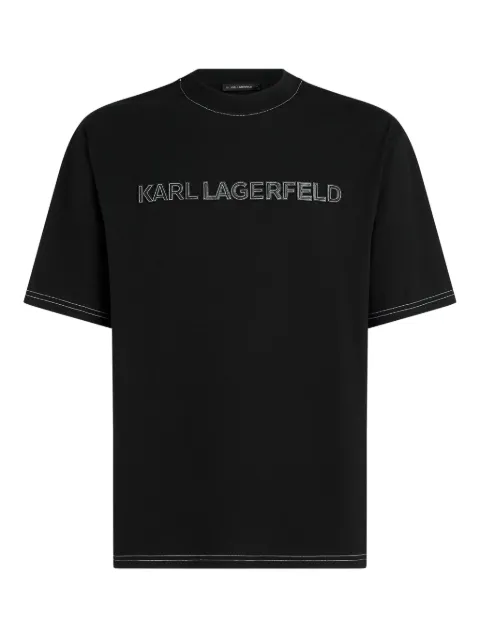 Karl Lagerfeld contrast-stitching T-shirt 