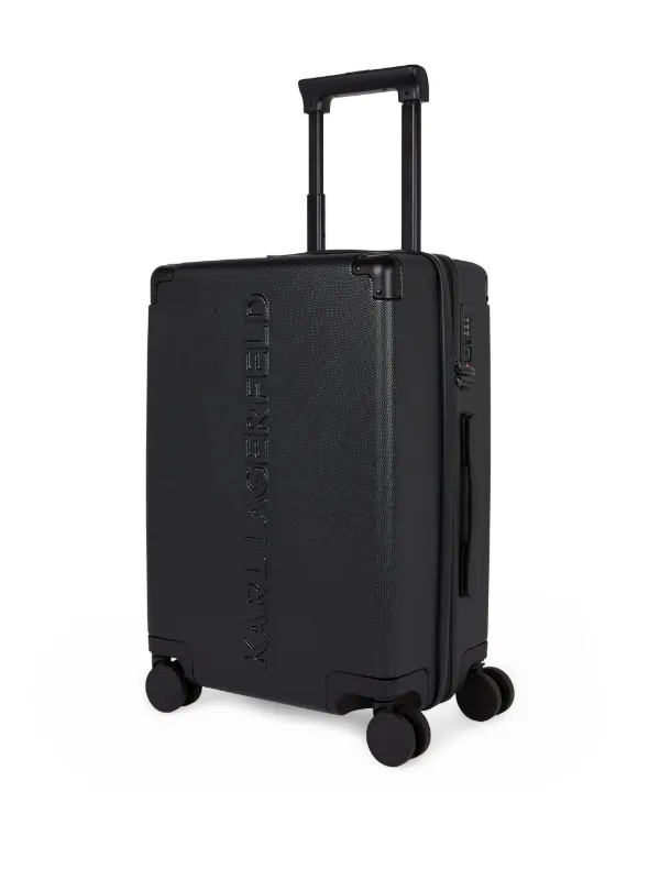 Karl Lagerfeld hard-shell Cabin Suitcase Black FARFETCH PH