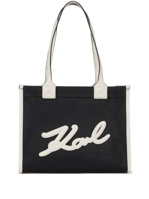 Karl Lagerfeld K/skuare textured tote bag