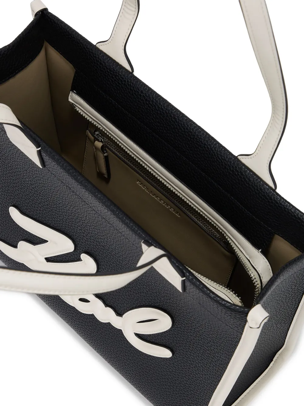 Karl Lagerfeld Shopper met textuur Zwart