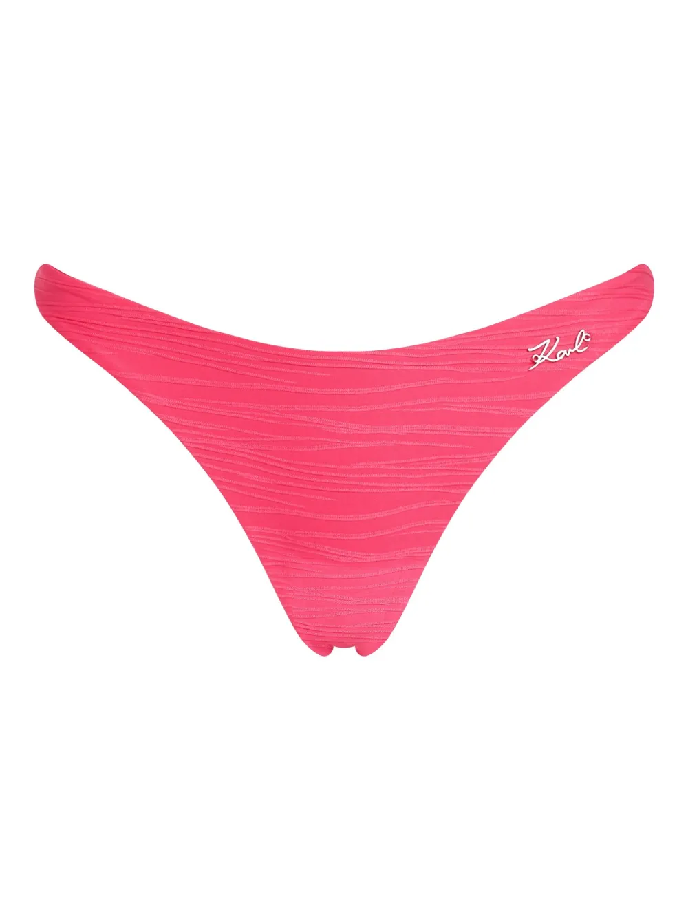 Karl Lagerfeld bikini bottom con placa del logo | rosado | Image 1