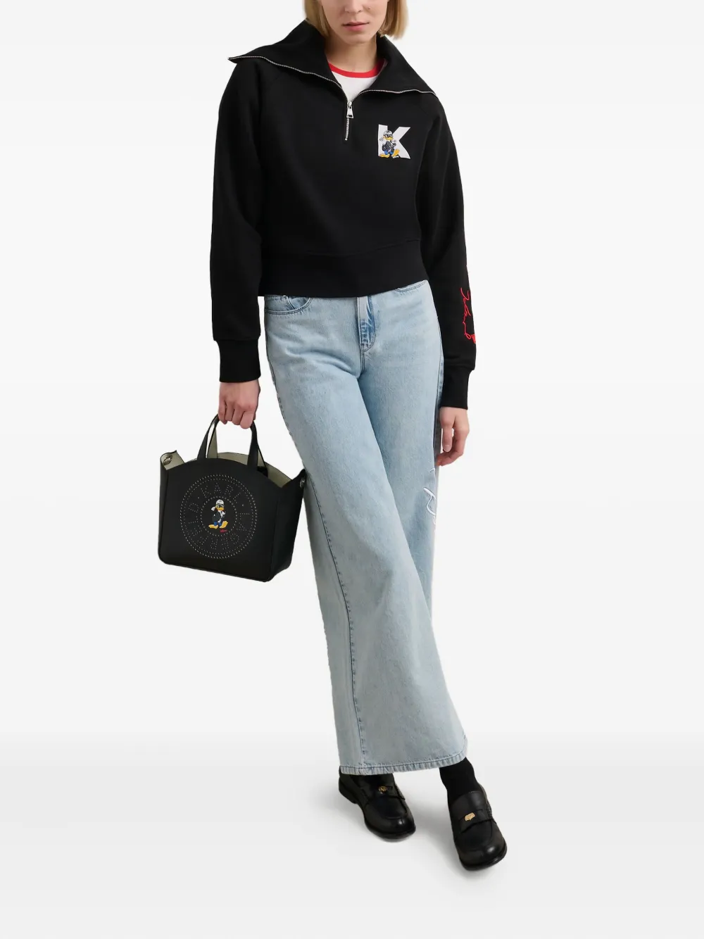 KARL LAGERFELD X DISNEY COTTON-BLEND SWEATSHIRT 