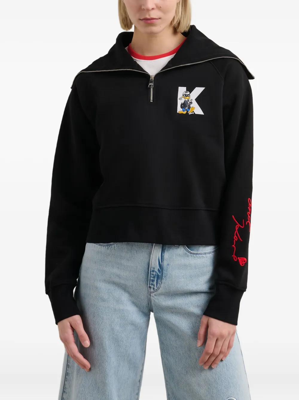 KARL LAGERFELD X DISNEY COTTON-BLEND SWEATSHIRT 
