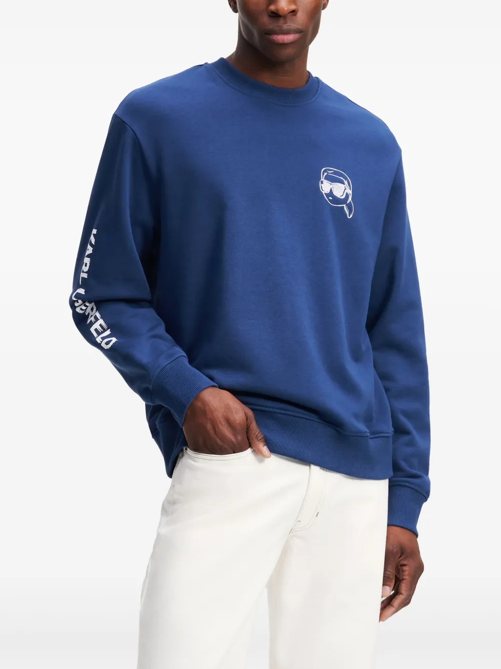 Karl Lagerfeld Ikon sweater Blauw