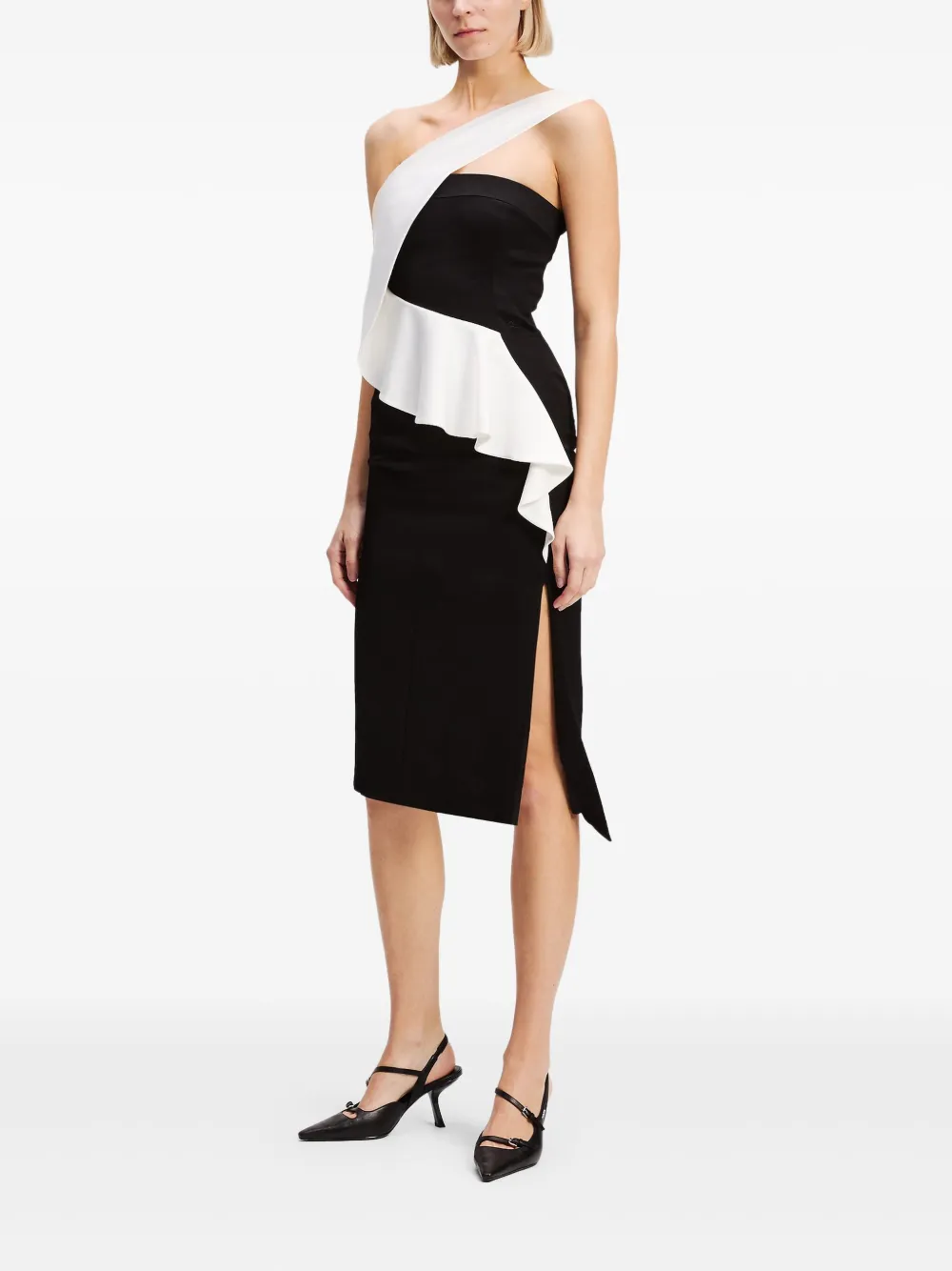 Karl Lagerfeld Asymmetrische jurk Zwart