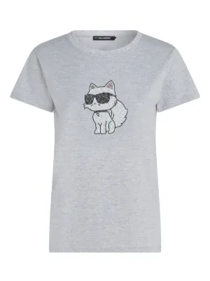 Karl Lagerfeld Choupette-print T-shirt | Blue | FARFETCH CA