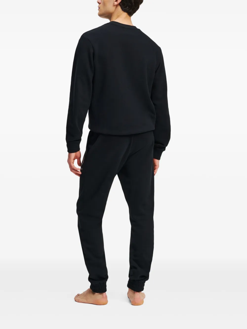 Karl Lagerfeld Joggingbroek met elastische pijpen Zwart