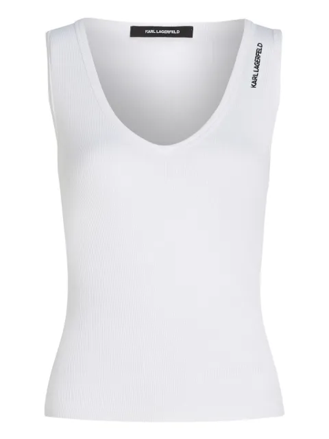 Karl Lagerfeld camiseta tejida de canalé