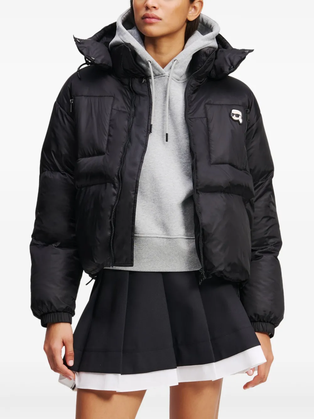 Karl Lagerfeld Ikon donsjack Zwart