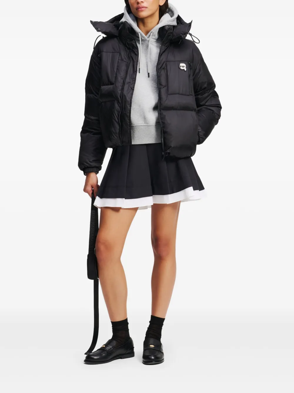 Karl Lagerfeld Ikon donsjack Zwart