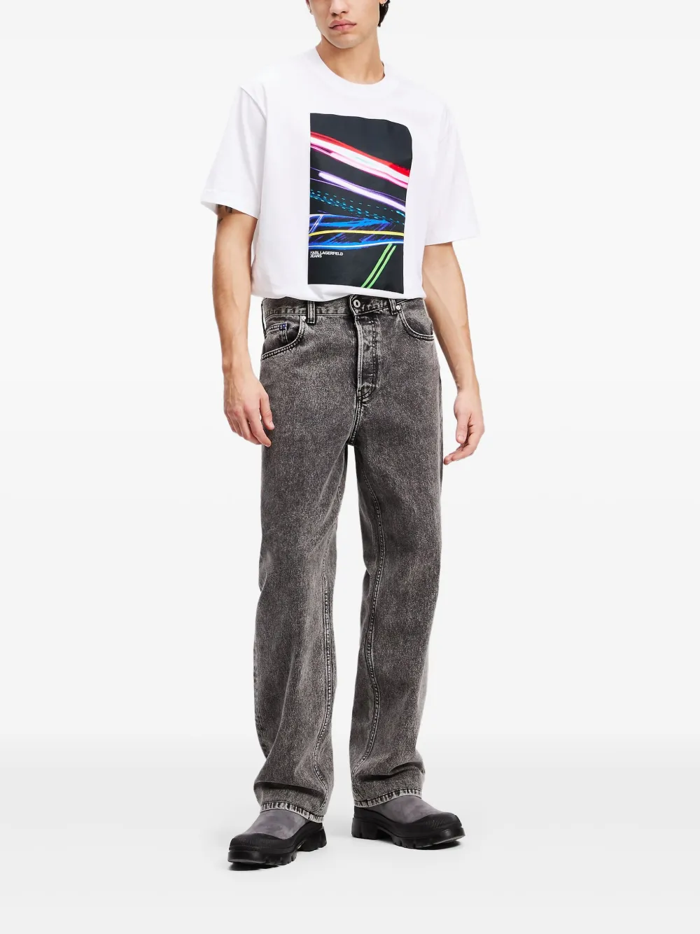 Karl Lagerfeld Jeans Straight jeans Grijs