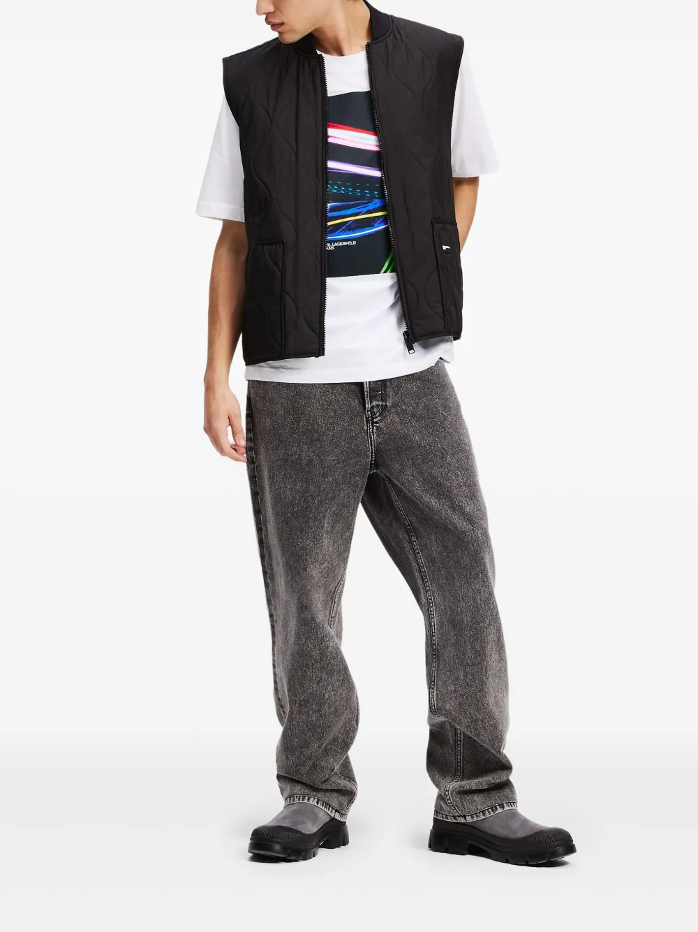 Karl Lagerfeld Jeans Straight jeans - Grijs