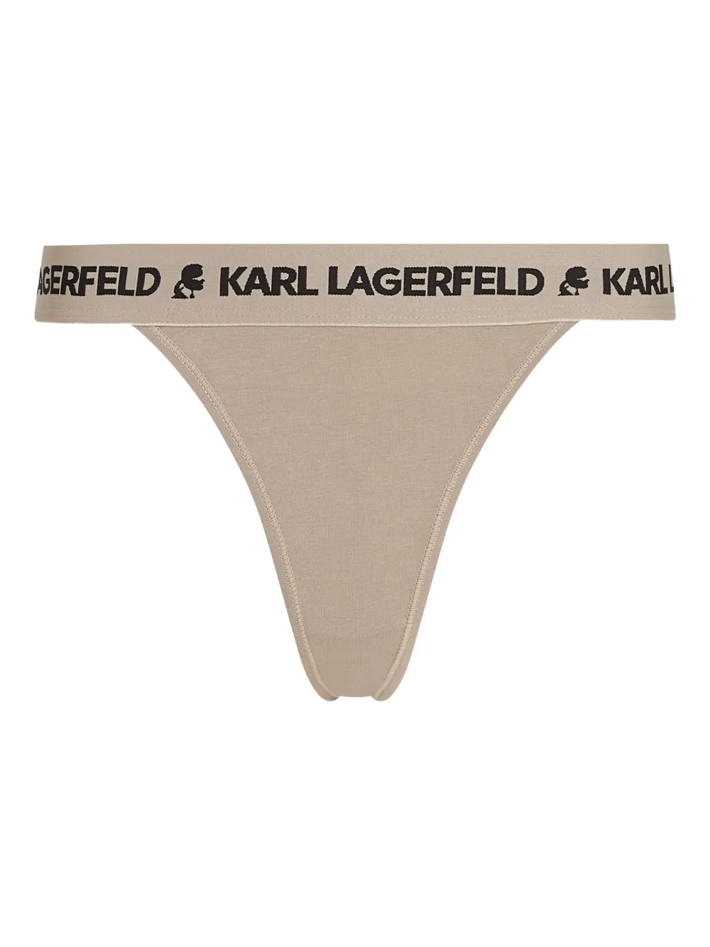 Karl Lagerfeld Drie strings van stretch-katoen - Beige