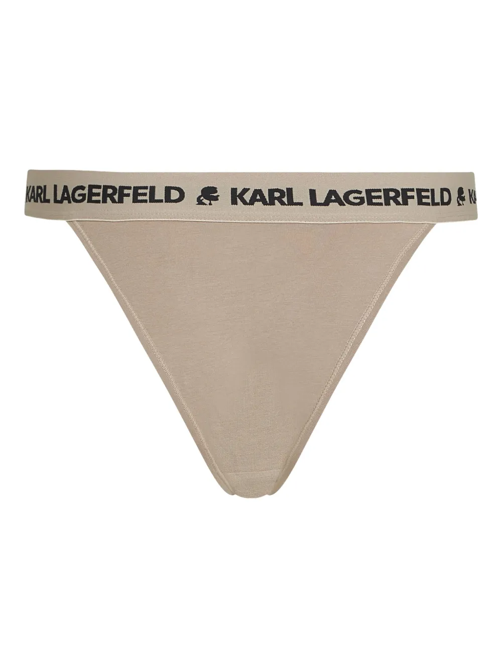 Karl Lagerfeld Drie strings van stretch-katoen Beige