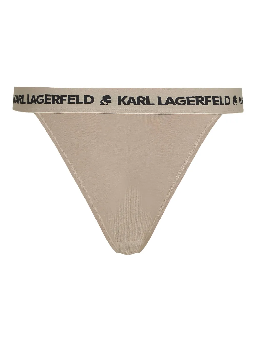 Karl Lagerfeld Drie strings van stretch-katoen Beige