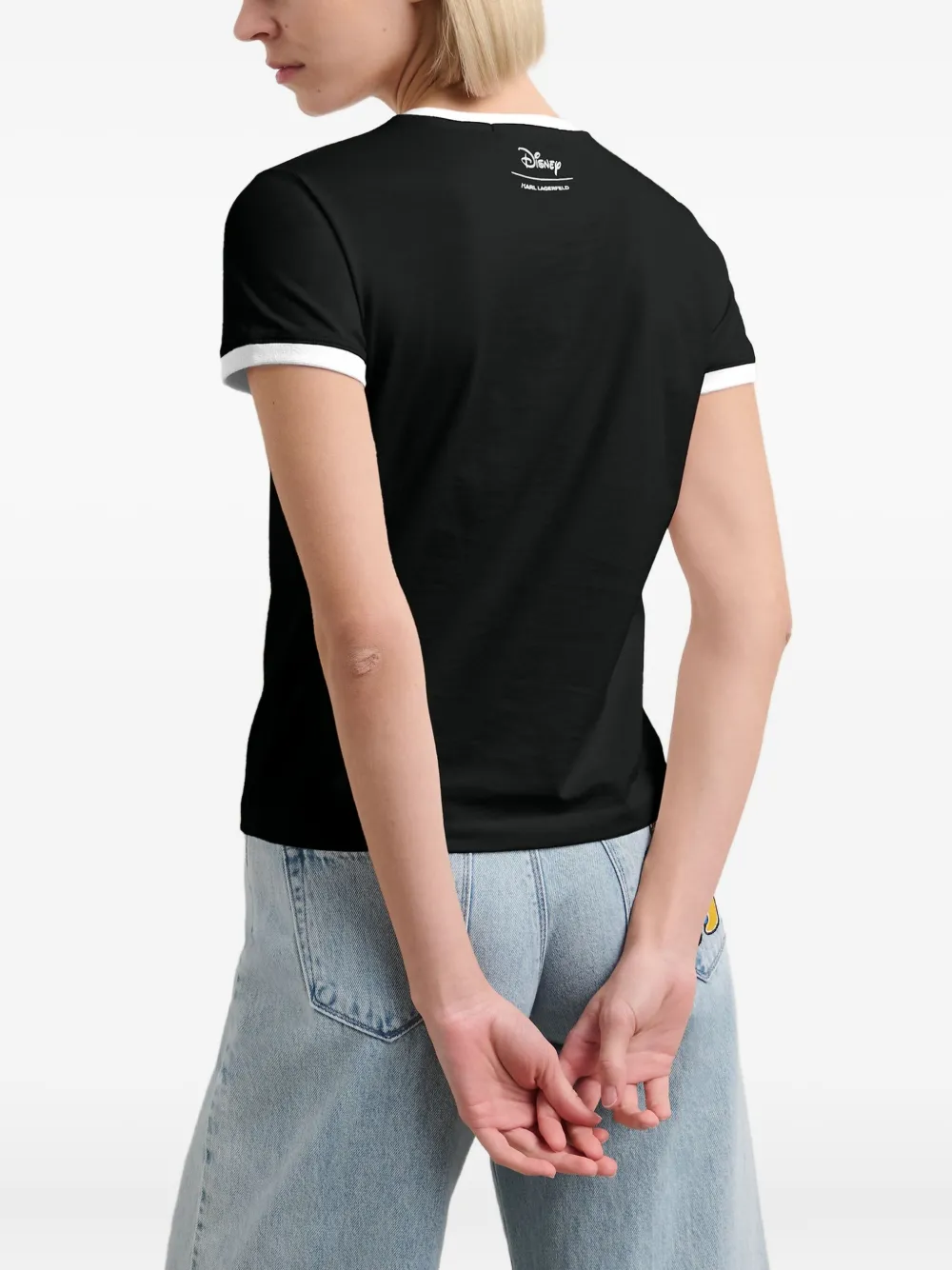 Karl Lagerfeld x Disney Petite T-shirt Zwart