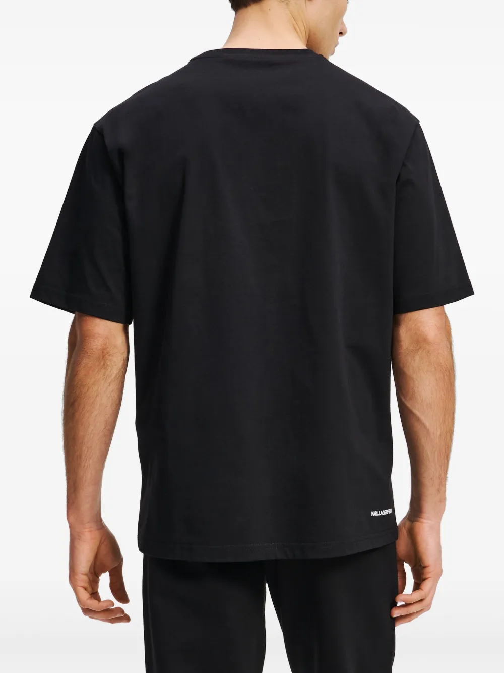 Karl Lagerfeld Rue St-Guillaume T-shirt Zwart