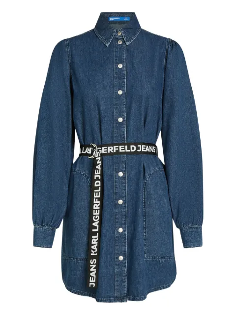 Karl Lagerfeld Jeans puff-sleeves denim dress 