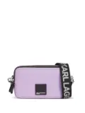 Karl Lagerfeld Jeans logo-patch crossbody bag - Purple