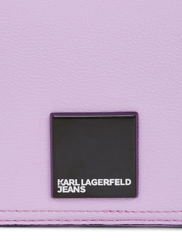 Karl Lagerfeld Jeans Borsa A Tracolla Essential In PU Granulato Nero - Unisex
