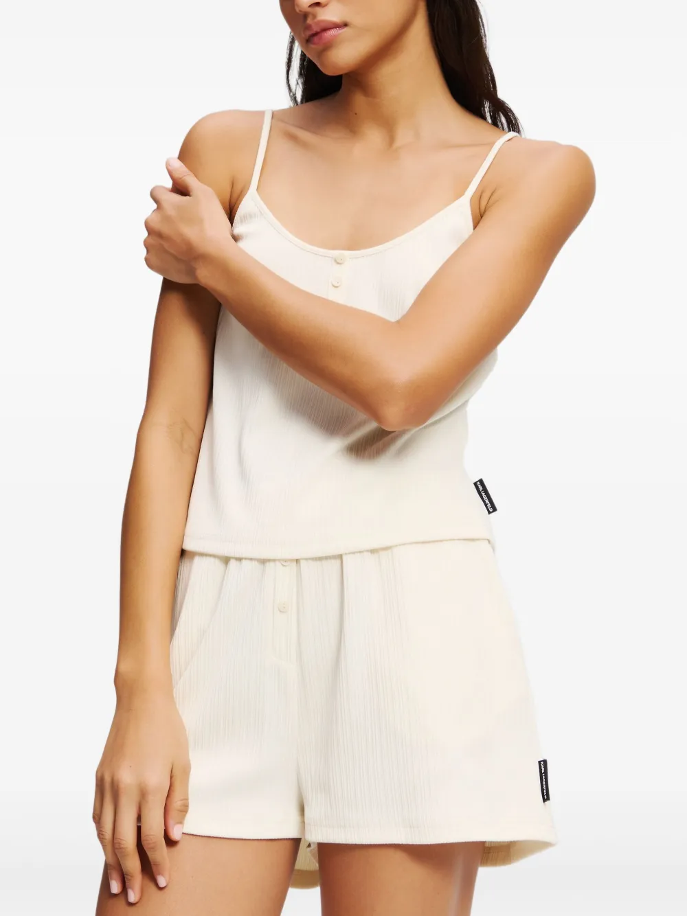 Karl Lagerfeld K Essential pyjama met logo Wit