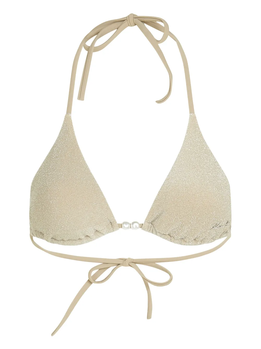 Karl Lagerfeld top de bikini estilo triángulo | neutro | Image 1